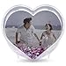 Heart Shape I Love New York Clear Plastic Water Globe Picture Frame
