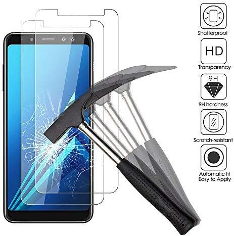 2x Samsung Galaxy A8 2018 Screen Protectors, EJBOTH 2.5 D Premium Tempered Glass Screen Protector for Galaxy A8 2018, Oil-proof Anti-fingerprint High Definition Ultra-resistant with hardness 9H.