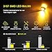 AUXITO Amber Yellow 3157 LED Bulbs Extremely Bright 48-SMD 4014 LED Chipsets 3156 3057 4057 4157 LED Bulbs with Projector for Turn Signal Lights (Pack of 2)