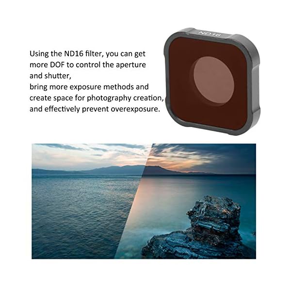 SALUTUYA Kameraobjektiv ND Filter Wasserdicht, für GOPRO HERO9 nehmen – Bild 6