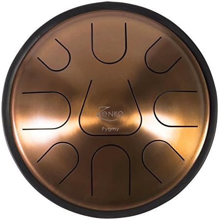ZENKO PYGMY - Steel Tongue Drum - 9 tones - Intuitive musical instrument - Deluxe gig bag, support and mallets included