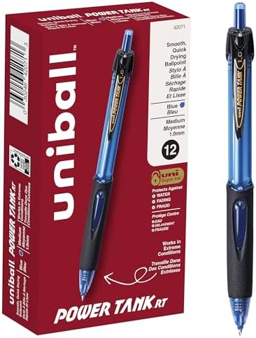 uni-ball Power Tank Retractable Ballpoint Pens Medium Point,