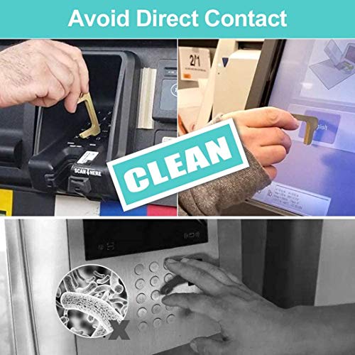 Hygiene Hand Brass Clean Key, Hygiene Hand Door Opener, NoTouch Door