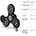 WBESEV Tri-Spinner Fidget Toy Dirt Resistant EDC 4 mins+ Hand Spinner Stress Reducer Anti-Anxiety Spinner Steel Bearings (Upgraded Version 2017) (Black+Siver)