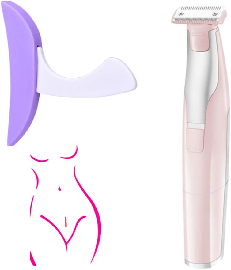 XDXDO Bikini Trimmer Shaver for Women Pubic Hair Razor Bikini Shaving Stencil Privates Shaper Pubic Secret Intimate Tools Kit with Portable Design