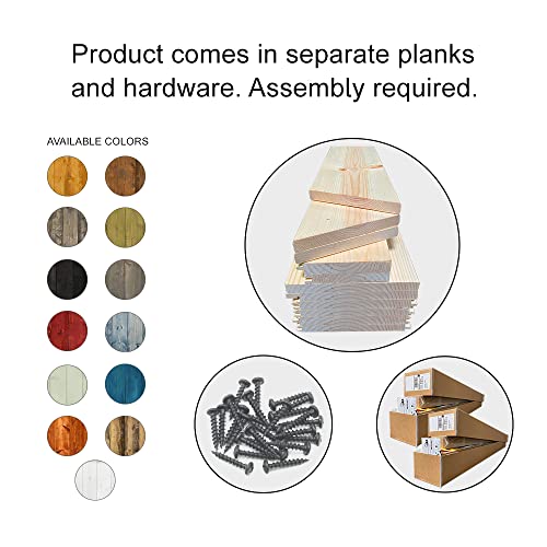 46 in. x 84 in. Distressed Mid-Bar Series Espresso