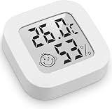 Houdian Digital Hygrometer Indoor Thermometer 3 Pack Space Saving