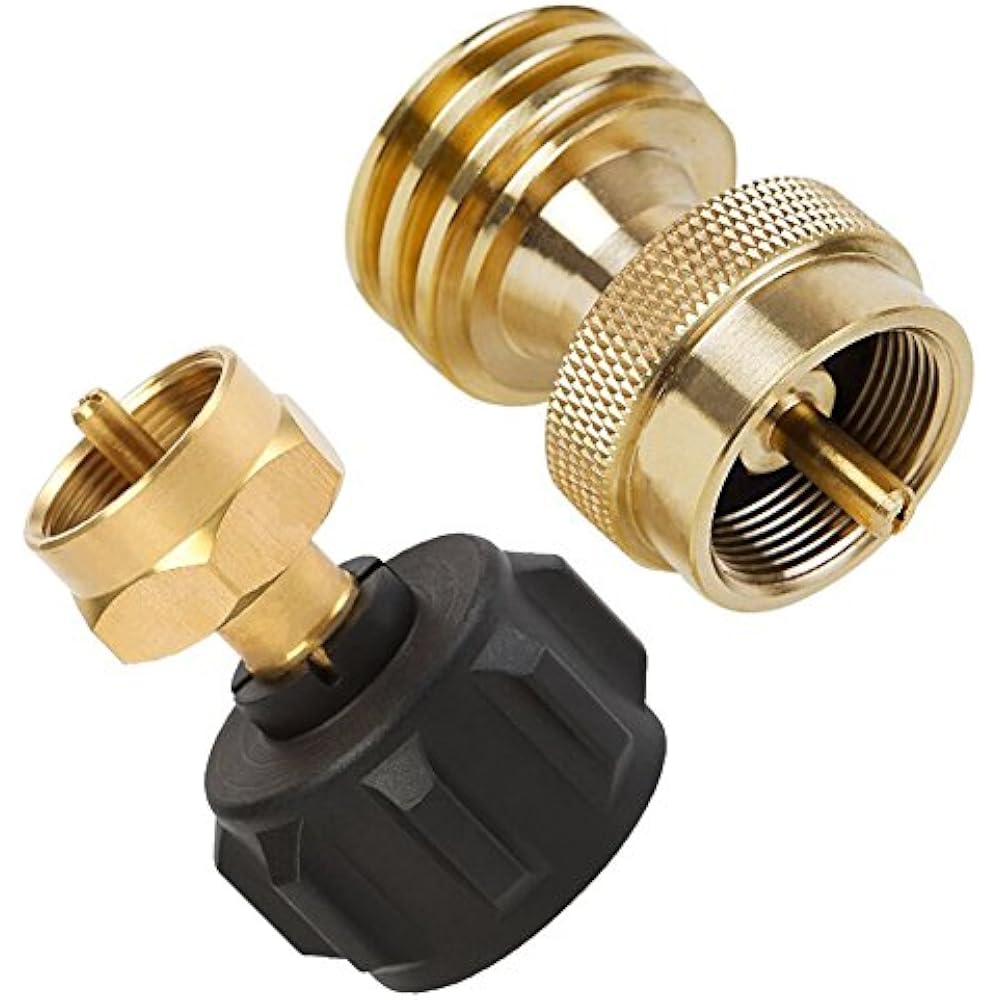 1 LB Propane Adapter Set Refill & Steak Saver Gas Grill Universal