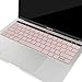 Mosiso Keyboard Cover for Touch Bar Models Newest Version MacBook Pro 13 A1706 & MacBook Pro 15 A1707 (2017 & 2016) with Touch ID, Rose Quartz
