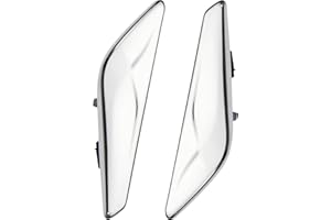 KALOEOU 2 PCS Front Fender Chrome Finisher Trim Right Left Side Fits X3 F25 X4 F26 2013-2017 Replaces 51117338570 51117338569