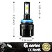 JDM ASTAR G1 COB Chips H11 H9 H8 All-in-One LED Bulbs, Xenon White