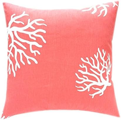 CoolDream Beach Coral Zippered Polyester Pillow Cases Cover Cushion Personalized 16x16 Inches