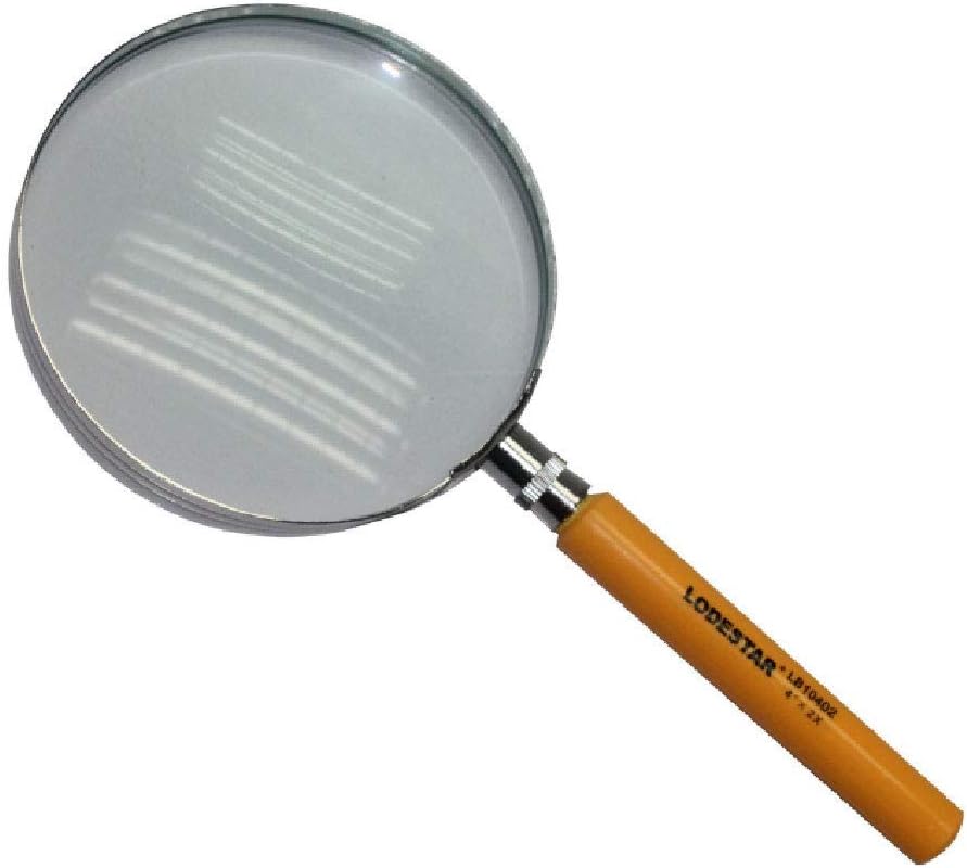 Cxjff Magnifying Glass with Light Micro Magnifying Glass 90mm Metal Frame Handheld Magnifying Glass 2X 4X 25x Lightweight Handheld Magnifying Glass