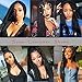 RAYIIS 6 Packs Braiding Hair Kanekalon Synthetic Braiding Hair Extensions 24 inches (6 Packs, Black 1B)