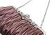 PULAMA Clutch Purse for Women, Pleated Satin Bridal Clutch Crossbody Evening Bag for Wedding & Prom Party, Brown