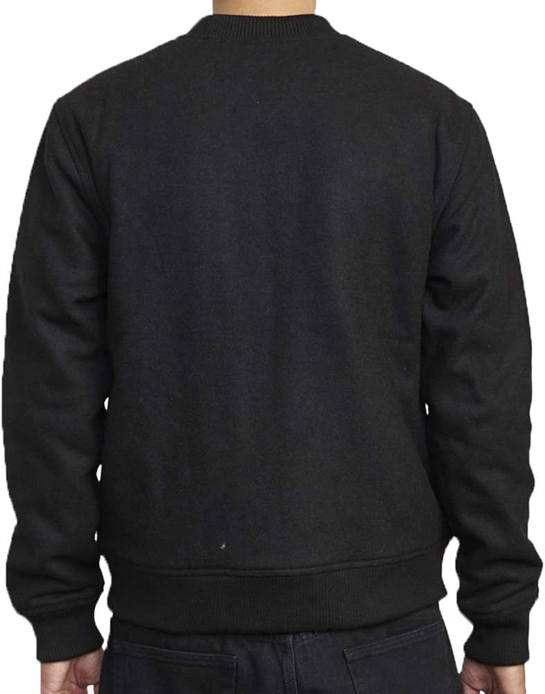 Rvca Men's Troy Bomber Rvca Black M: Clothing