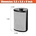Orony Ceramic Portable Space Heater with Adjustable Heating Level - Perfect For Home and Office 750W/1500W Black
