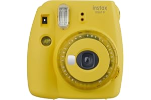 Fujifilm Instax Mini 9 Instant Camera, Clear Yellow