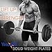 Yes4All 1-inch Cast Iron Weight Plates for Dumbbells – Standard Weight Disc Plates (20 lbs, Single)