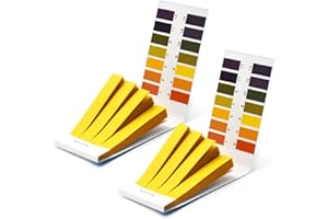 HAIMAI 2 Pack pH Test Strips. 160 Strips Universal pH 1-14 Test Paper, for Teaching, Chemical Experiments, Saliva, Urine, Water and Soil pH Monitoring