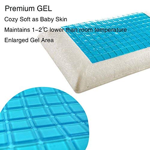 Dream Art Prime Soft Memory Foam Cooling Gel Pillow Hypoallergenic