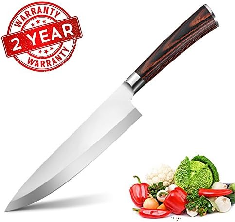 8-Inch Pro Kitchen Chef's Knife High Steel Carbon Sharp Knives and Ergonomic Equipment Handle (8 inch)