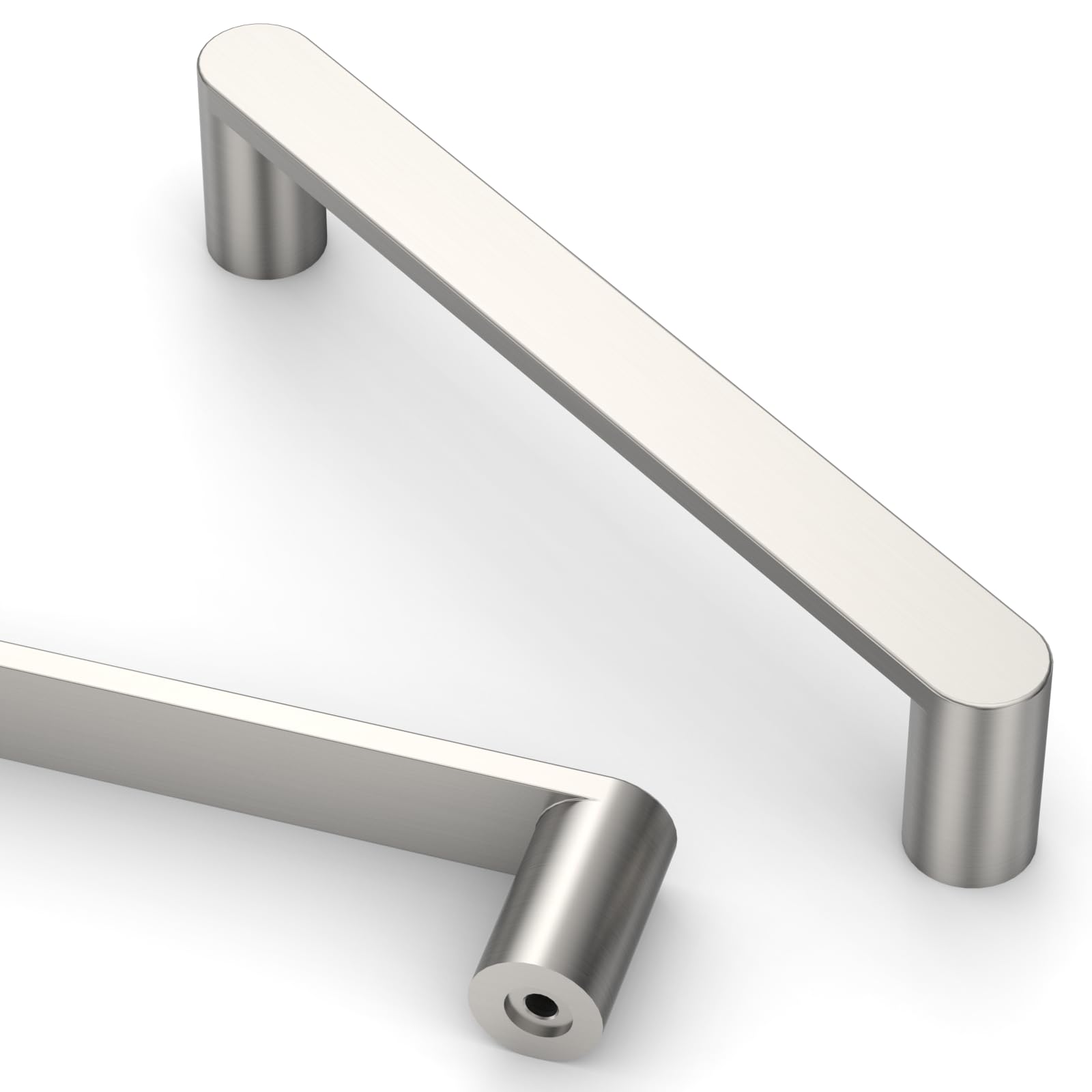 Photo 1 of Asidrama 10 Pack 5 Inch(128mm) Brushed Satin Nickel Kitchen Cabinet Handles, Cabinet Pulls Kitchen Cabinet Hardware for Cupboard Drawer Pulls