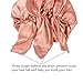 YL trd Silk Sleep Night Cap Head Cover Silk Bonnet for Hair Beauty (ROSE PINK)