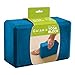 Gaiam Yoga Block - Supportive Latex-Free EVA Foam Soft Non-Slip Surface for Yoga, Pilates, Meditation, Blue Teal