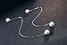 LOCHING Fashion Ice Flower Pearl 925 Sterling Silver Earrings Crystal Snowflake Long Line Earrings Earrings (Pearl)