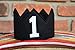 birdyboutique.com Classy Baby Boy First 1 Birthday Black and White Crown