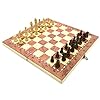 Stands-Out-Supplying-Outstanding-Gifts-Chess-Set-Fold-Away-Board-Quality-Handmade-Wooden-Pieces-Complete-FIDE-Compliant-Stimulate-Your-Brain-Exercise-Your-Mind-24-cm-240-mm-10-inch Mind Games Wooden Chess Set - Pocket Travel Sized - 24 x 24 cm - Fold Away Board with Storage - Handmade - Traditional…