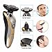 Shaver LuckyFine NEW 3D Floating Men's Electric Beard Shaver Rechargeable Washable Razor Cordless - Father's Day gifts