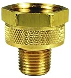 Dixon Valve & Coupling BMA976 Brass Fitting, Adapter, 3/4" GHT Female x 3/4" NPTF Male