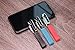 Mehr Keychain - Leather Detachable Key Ring Holder, Valet Key Chain for Cars KC8 (Black)
