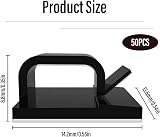 BNPHSIN 50PCS Black Adhesive Cable Clips Holder for Wall Wire Cord Management view 2