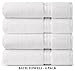COTTON CRAFT Ultra Soft 6 Pack Hand Towels 16x28 White Weighs 6 Ounces Each - 100% Pure Ringspun Cotton - Luxurious Rayon Trim - Ideal for Everyday use - Easy Care Machine wash