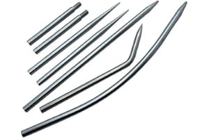 550 Type III Paracord FID, Lacing, Stitching Needles by Jig Pro Shop (Stainless Steel Master Set)