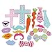 PBPBOX Happy Birthday Photo Booth Props with Sticks Funny Party Props for Kids