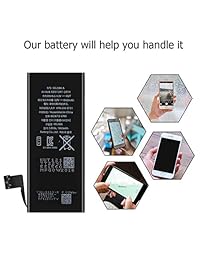 Rongmao   Batería de repuesto para iPhone 5S (incluye kit de herramientas de reparación e instrucciones)