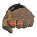 Biltwell GL-LRG-BR-OR Moto Gloves (Brown/Orange, Large)