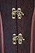 Charmian Women's Steampunk Gothic Vintage Steel Boned Brocade Overbust Corset with Chains Dark-Brown Small