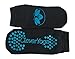 Yoga Socks - Non Slip Grip Cotton Barre Socks for Sports Exercise Pilates Barre - Unisex Women and Men (3 pairs)