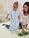 LETTAS Baby Boys and Girls Detachable Sleeves 0.5 Tog Cotton Sleeping Sack for Big Kids, (Blue,XL)