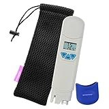 Waterproof 0~14 pH Meter and Temperature Display ATC Auto 3 Point Calibration with Pouch