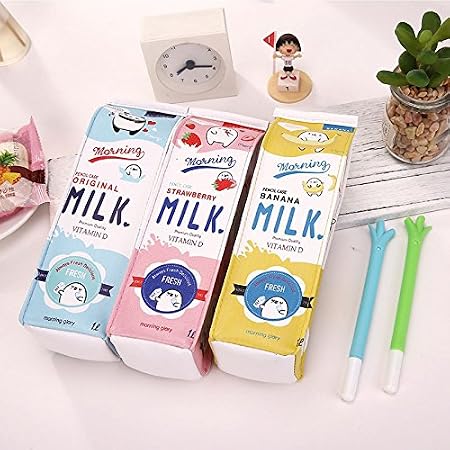 Leisial La Borsa del Latte a Forma di Matita di Forma Cute e Pratico  Ragazzi e Ragazze Possono Essere Utilizzati Blu Cartelle, astucci e set per  la scuola urban-earth.co.uk