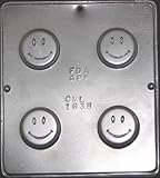 Smiley Face Oreo Cookie Sandwich Chocolate Candy Mold 1638