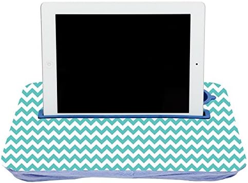 Teal Chevron Tablet Tray