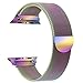 yamen Compatible for Apple Watch Band 42mm 44mm Milanese Loop for iwatch Band Series 2 Series 3 Series 4 Colorful
