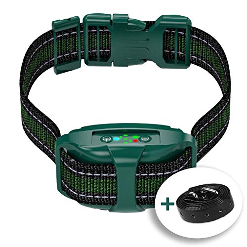V7 Pro – Bark Collar for Small & Medium Dogs – Most Tunnel Humane Effective Vibration Rechargeable Upgraded 2020 – Anti-Barking Collar to Stop Barking – No Shock Waterproof – Safe Pet Control